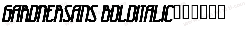 GardnerSans BoldItalic字体转换